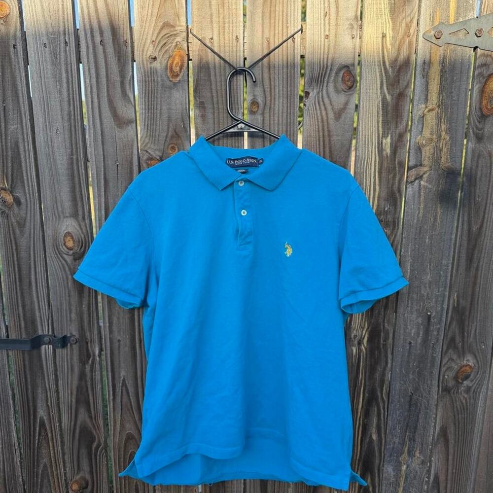 U.S. Polo Assn. Blue Men's Short Sleeve Polo Shirt